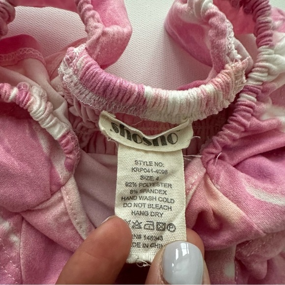 ShoSho Girls Pink Romper Size 4 - Picture 3 of 7